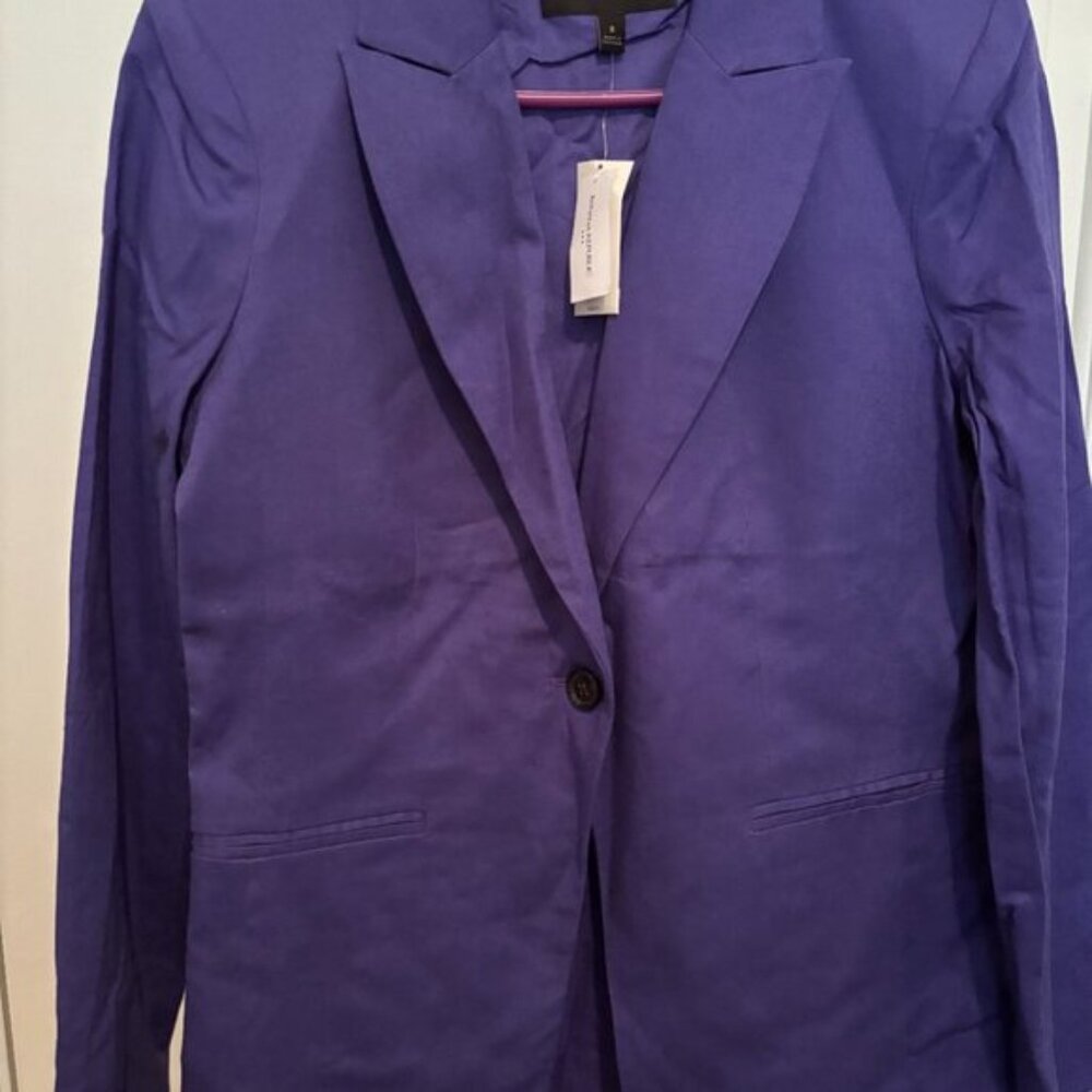 Banana Republic women's blazer jacket size 8 purple NWT